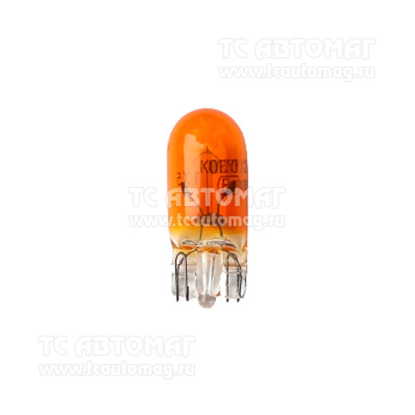 Лампа 12V  5W б/ц оранжевая 