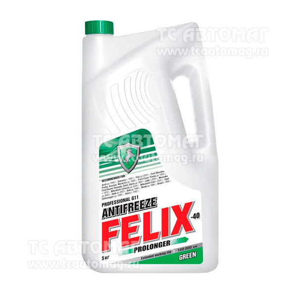 Антифриз FELIX PROLONGER-45 (зеленый) 5 кг,  г.Дзержинск
