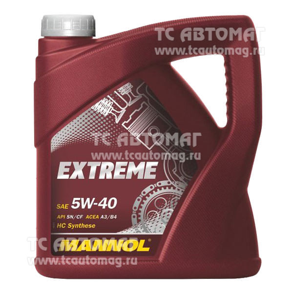 Масло Mannol Extreme SAE 5W40 4л. (1021)