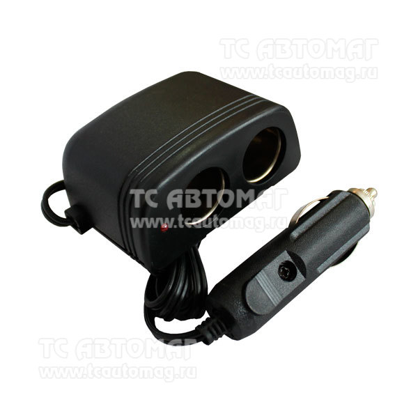 Прикуриватель х2 шнур ZORK ZR402A