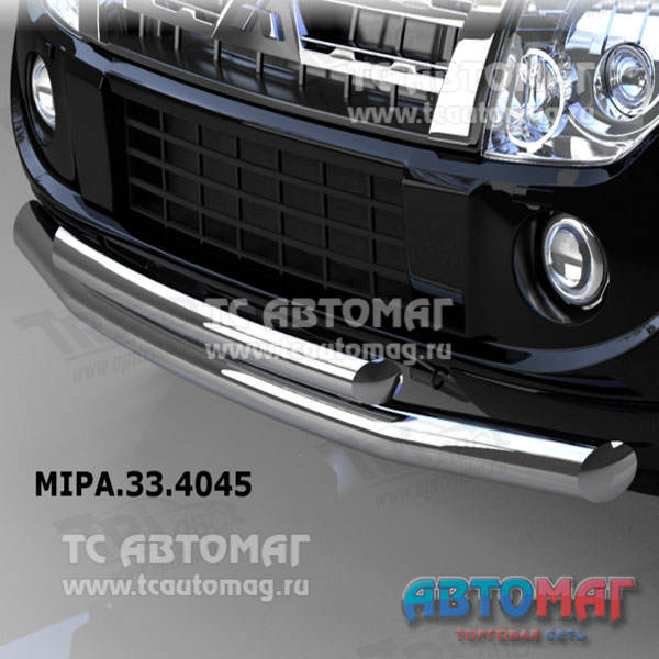 Защита переднего бампера Mitsubishi Pajero 4 11- d76/60 MIPA.33.4045