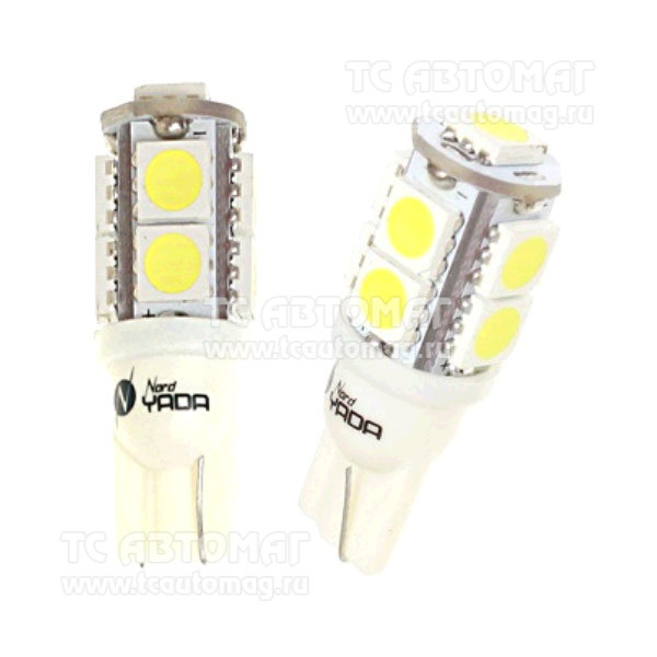 Светодиод 12V  5W Т10-9 SMD 5050 теплбелый 900295