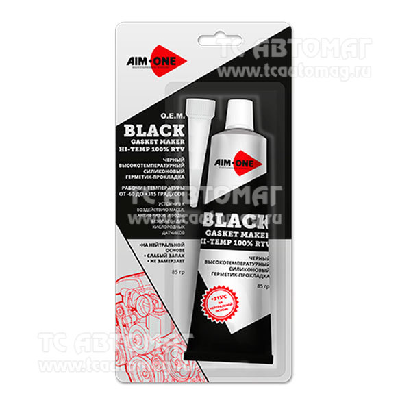 Герметик прокладок черный, 85 гр., AIM-ONE, GM-BK0085 (кор.12 шт.)