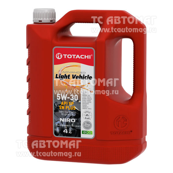 Масло TOTACHI NIRO LV  5w30 п/синтетика 4л. API SP, SN PLUS, RC 19504