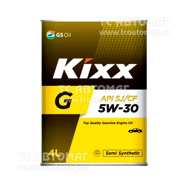 Масло Kixx G SJ 5W30 (Gold) 4л. п/синт.мет.