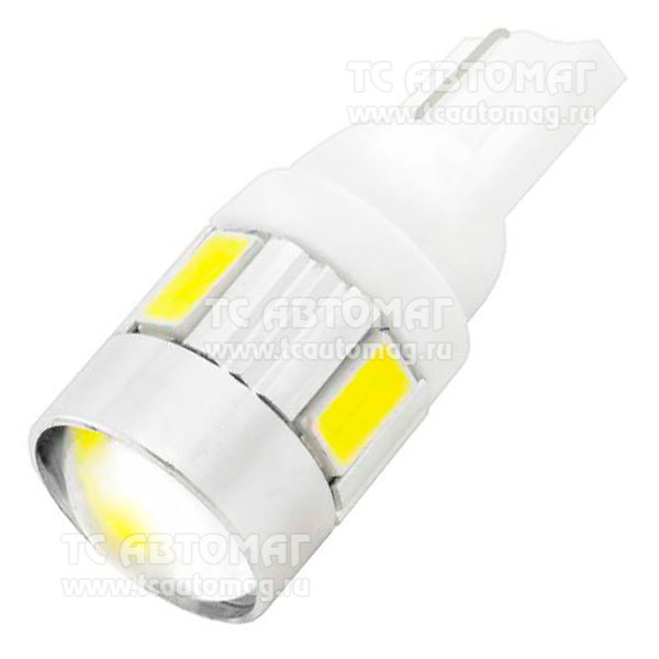 Светодиод 12V/5W T10 6SMD белый SKYWAY S08201127_1