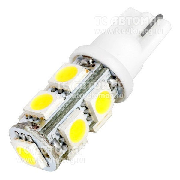 Светодиод 12V/5W T10 9SMD белый SKYWAY S08201131
