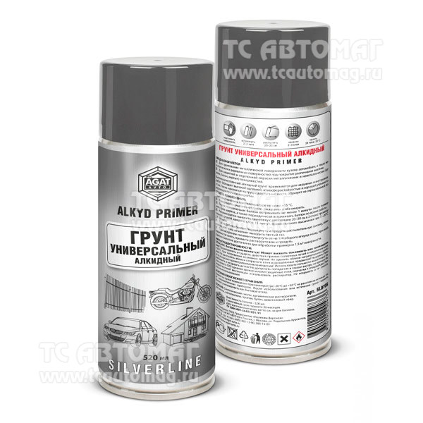 Краска грунт серый AGAT-AVTO 520мл SL0705 (кор.12 шт)
