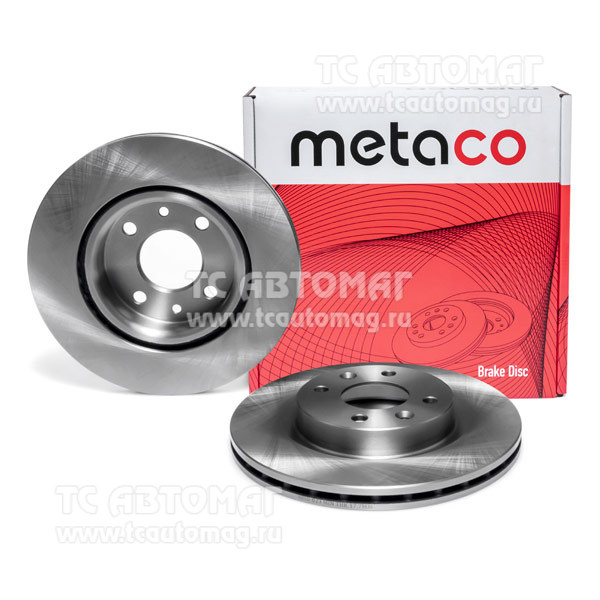 Диск тормозной передний вентилируемый Metaco 3050-023, OEM 7700842131 Renault, Renault Logan (2005-2014), VAZ Lada Largus (2011>)  (уп.2шт.)