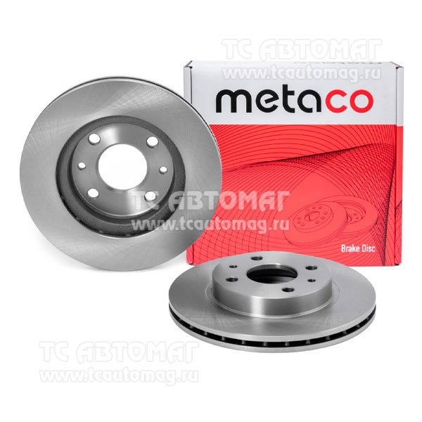 Диск тормозной передний вентилируемый Metaco 3050-361, OEM 2110-0350107002 VAZ, VAZ Lada Granta (2011>), VAZ 21111 (уп.2шт.)