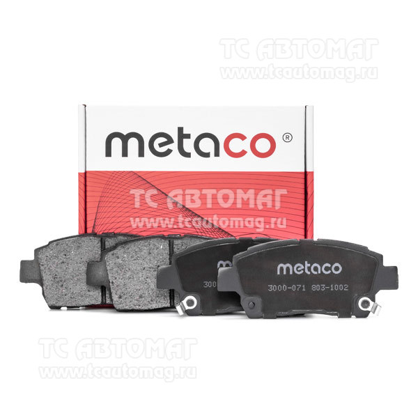 Колодки тормозные перeдние Metaco 3000-071, OEM 446517140 Toyota, Toyota Corolla E12 (2001-2007), Geely MK (2008-2015)
