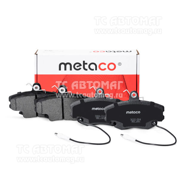 Колодки тормозные перeдние Metaco 3000-004, OEM 410602192R Renault, Renault Logan (2005-2014), VAZ Lada Largus (2011>)