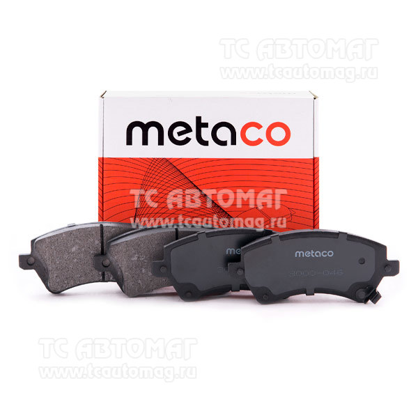 Колодки тормозные перeдние Metaco 3000-046, OEM 446502130 Toyota, Toyota Corolla E12 (2001-2007)