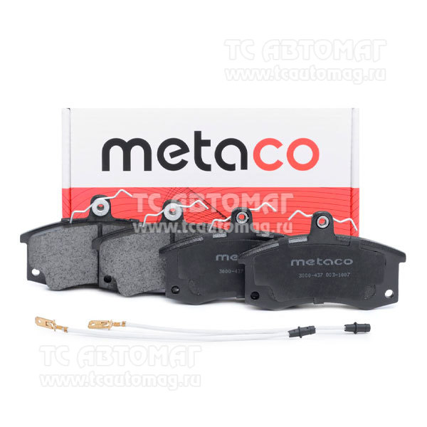 Колодки тормозные перeдние Metaco 3000-437, OEM 21103501080 VAZ, VAZ Lada Granta (2011>), VAZ Lada Kalina (2004-2013)