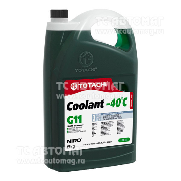 Антифриз Totachi NIRO COOLANT Green -40c  5кг