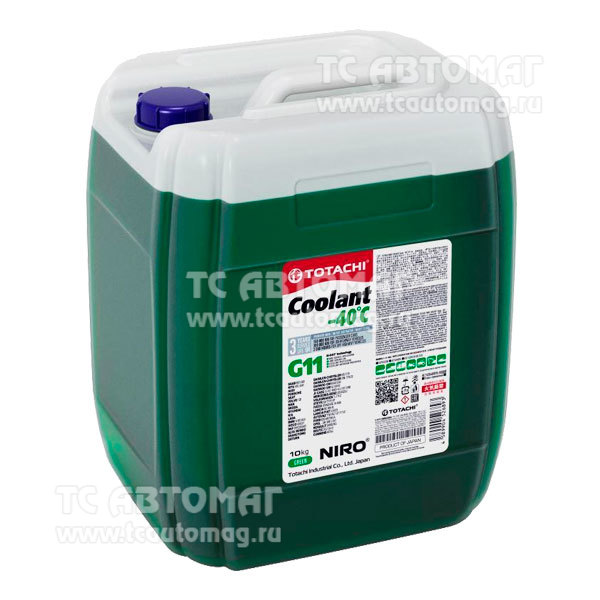 Антифриз Totachi NIRO COOLANT Green -40c 10л