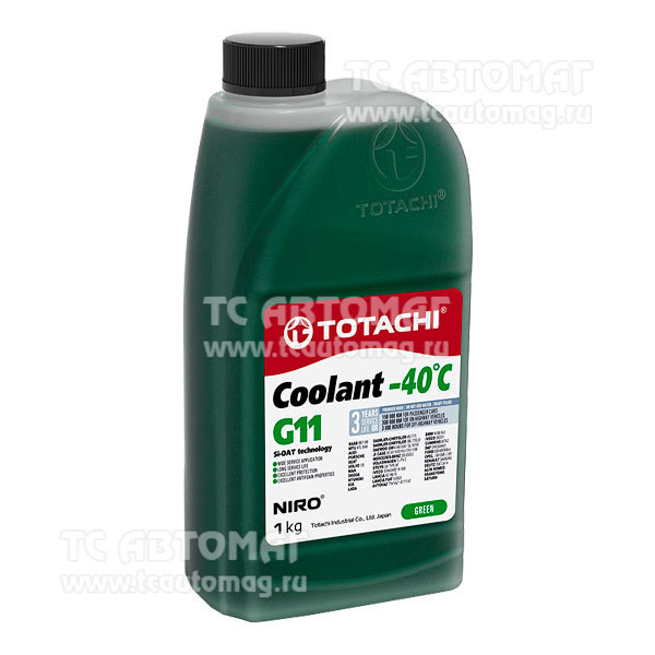 Антифриз Totachi NIRO COOLANT Green -40c  1л