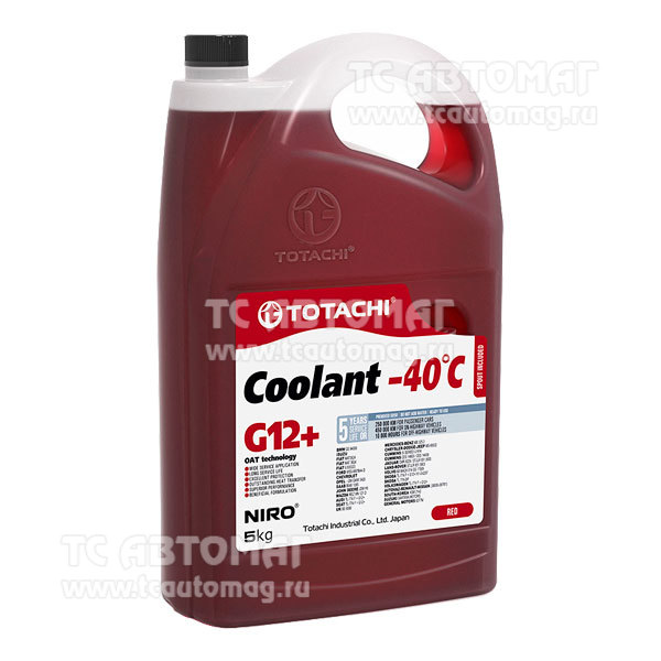 Антифриз Totachi NIRO COOLANT Red -40c  5л