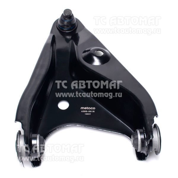 Рычаг передний правый Metaco 4300-001R, OEM 545004269R Renault, Renault Logan (2005-2014), VAZ Lada Largus (2011>)