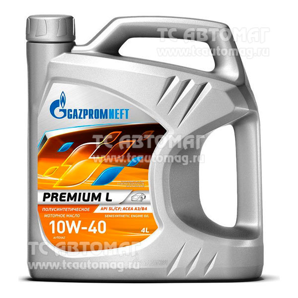 Масло Gazpromneft Premium L  10W-40 4л п/синтетика API SL/CF 2389900125