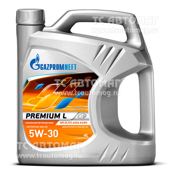 Масло Gazpromneft Premium L  5W-30 4л п/синтетика API SL/CF 2389900118
