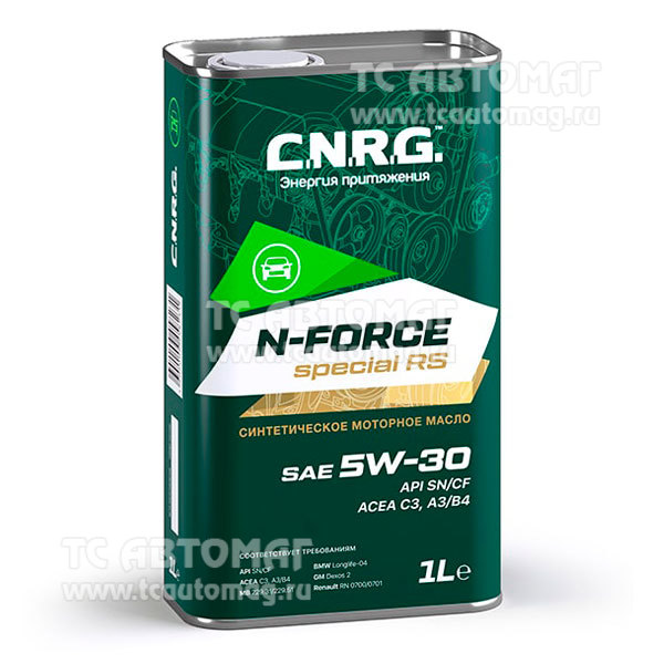 Масло C.N.R.G. N-Force Special RS  5W-30 1л синтетика (металл) API SN/CF, ACEA С3 CNRG-024-0001 (уп.12)