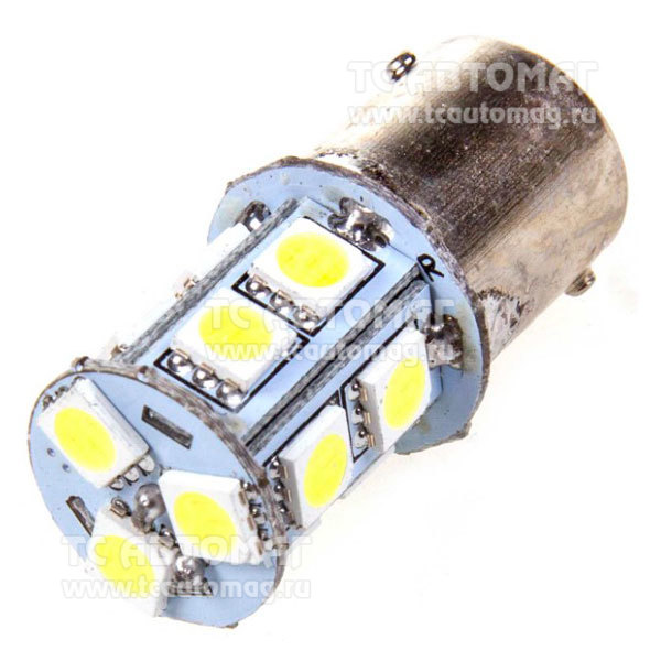 Светодиод 24V/21W S25 13SMD белый CПУТНИК SKYWAY S08202024_1