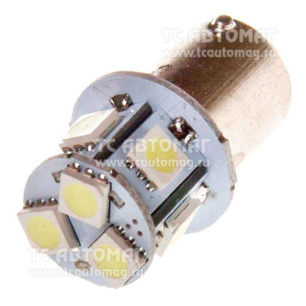 Светодиод 24V/21W S25 8SMD белый CПУТНИК SKYWAY S08202003