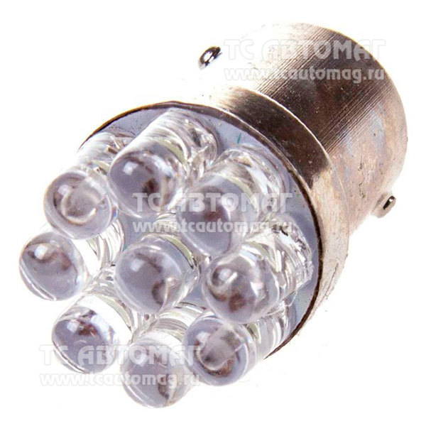 Светодиод 24V/21W S25 9LED белый CПУТНИК SKYWAY S08202004_1