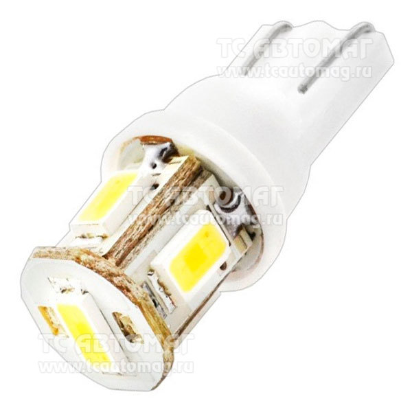 Светодиод 12V/5W T10 5SMD белый SKYWAY S08201125