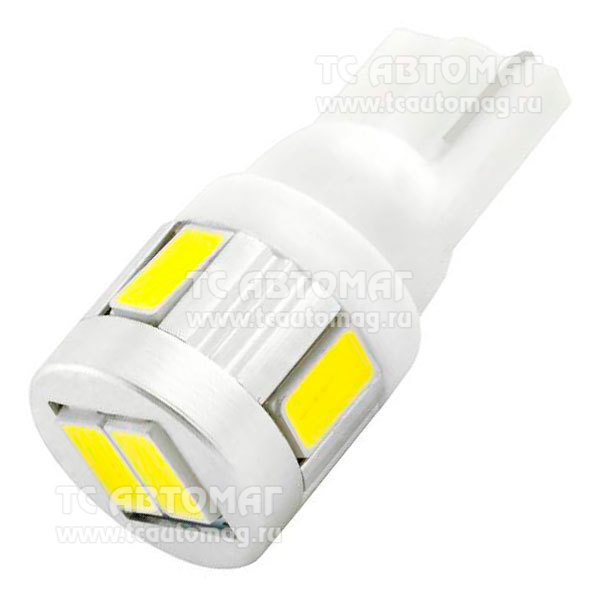 Светодиод 12V/5W T10 6SMD белый SKYWAY S082011226