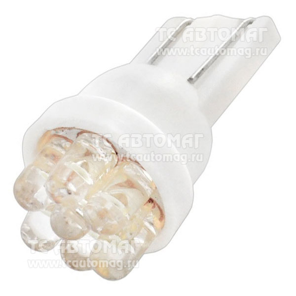 Светодиод 12V/5W T10 7LED белый SKYWAY S082011228_1