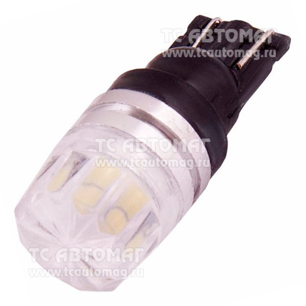 Светодиод 12V/5W T10 1диод б/ц белый круглая SKYWAY S08201071_1