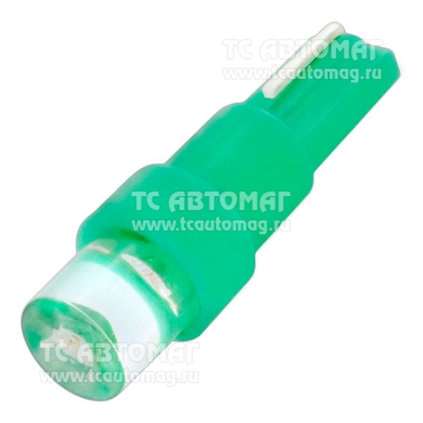 Светодиод 12V T5 1LED 1-конт зеленый  SKYWAY S08201380