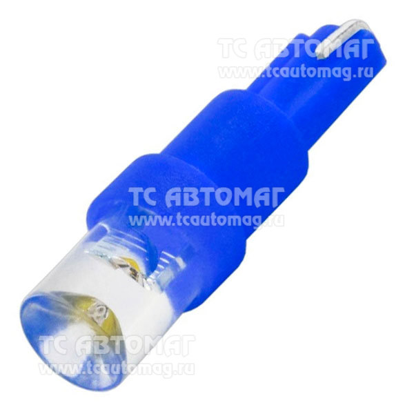 Светодиод 12V T5 1LED 1-конт синий  SKYWAY S08201382