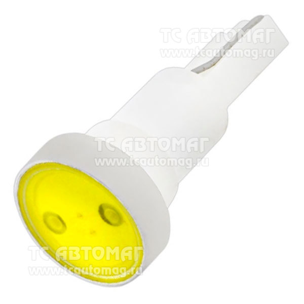 Светодиод 12V/1,2W T5 1SMD 1- конт белый SKYWAY S08201214