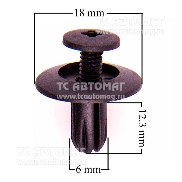 Пистон крепёжный 023 HONDA ACCORD/ INSPIRE (min25) (OEM: 91524-SE0-003, KJ-1063) SKYWAY S05601023