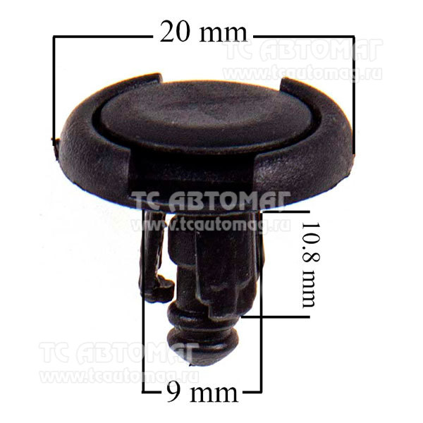 Пистон крепёжный 174 HONDA/ TOYOTA/ SUZUKI/ NISSAN (min25) (OEM: 90467-07164, 01553-09191, 91512-SM4-003, 09409-07334, 09409-07332, KJ-346) SKYWAY S05601174