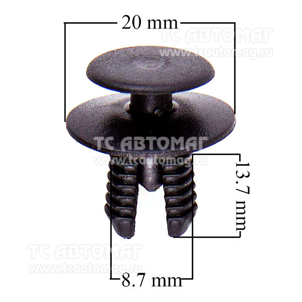 Пистон крепёжный 036 Ford/ Toyota/ NissanVW/ Honda/ Mercedes/ Fiat/ Iveco/ Opel/ Renault/ BMW/ Isuzu (min25) распорная SKYWAY S05601036