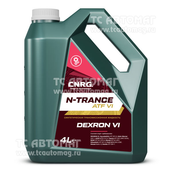 Масло C.N.R.G. трансмиссионное N-Trance ATF VI 4л синтетическое CNRG-186-0004P пластиковая канистра (уп.4)
