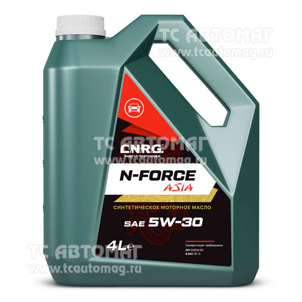 Масло C.N.R.G. N-Force Asia 5W-30  4л синт API SN/SN-RC , ILSAC GF-5  CNRG-199-0004P пластиковая канистра (уп.4)