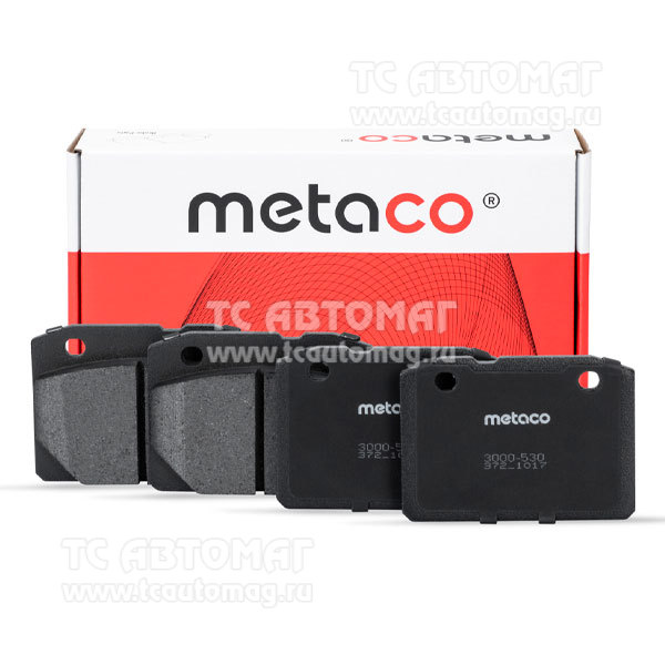 Колодки тормозные перeдние Metaco 3000-530 LADA VAZ 2101-2009 84x60.3x16 OEM 21013501090