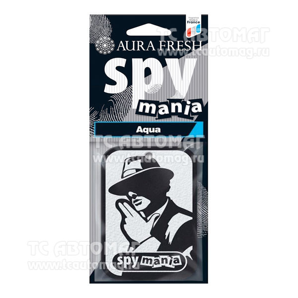 Ароматизатор AURA FRESH SPY MANIA Agua картон 23097