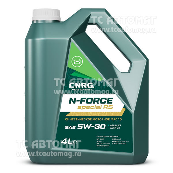 Масло C.N.R.G. N-Force Special RS  5W-30 4л синт API SN/CF (пластик) , ACEA С3 CNRG-024-0004P (уп.4)