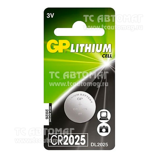 Батарейка GP Lithium CR2025  (1шт)  K10