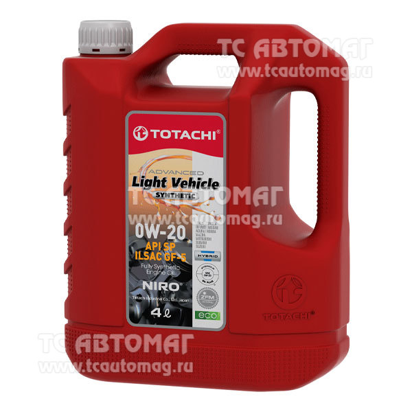 Масло TOTACHI NIRO LV  0w20 синтетика 4л. API SP/SN PLUS SN/RC ILSAC GF-5 1F901